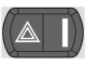 Botón con símbolo de emergencia
