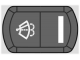 Botón con símbolo de limpia y lavaparabrisas