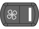 Botón con símbolo de ventilador