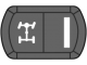 Bouton avec symbole de blocage de différentiel avant