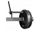 Semi-axle with brake