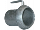 BALL-TYPE HALF-COUPLING WITH HOSE NIPPLE AND HANDLE