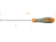 Screwdriver for slotted head screws