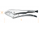 Adjustable self-locking plier with concave jaws
