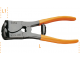 Heavy duty toggle lever assisted nippers with front cutters