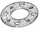 Ring für Fahrkupplung 116x73x4,5 - 4 Löcher