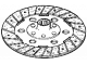 Starre Zapfwellenscheibe aus Ferodo 310x175x3,5 - 32x28EV - Z.11