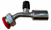 45° FEMALE FITTING WITH: O-RING - ROTOLOCK SWIVEL NUT - HIGH AND LOW PRESSURE VALVE FOR R134