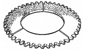 Anello per frizione centrale - dentatura esterna392x142x15-54 denti