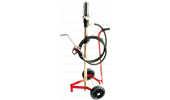 AIR OPERATED PUMP FOR OIL WITHOUT COVER - WITH CARRIAGE AND ACCESSORIES.