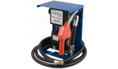 220 V PORTABLE OR WALL-MOUNTED DIESEL FUEL PUMP KIT WITH RAIN SHIELD AND AUTOMATIC NOZZLE