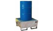 STORAGE TANK FOR ONE 180-220 LITER DRUMS