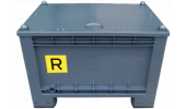 CONTAINER WITH LID FOR FLAT BATTERIES - 600 LITERS