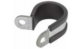 RUBBERIZED HOSE CLIPS FOR ANTIVIBRATION INSTALLATIONS