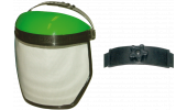 VISOR IN NON-REFLECTING METAL GAUZE WITH PROTECTIVE TOP AND ADJUSTER KNOB