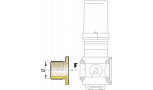 Flange for SERIES 463/863 valves