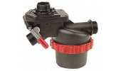 Suction filter with 3-way selector valve
