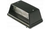 Number plate lamp for truck bars