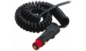 Cigarette lighter plug with 3 m spiral cable. For rotating beacon