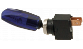 Lever switch with blue light