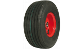 RIBBED TYRED WHEELS WITH BEARINGS