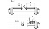 AXLES  WITH BRAKE MADE OF IRON