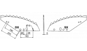 BLADES FOR MIXING MACHINES-VERTICAL