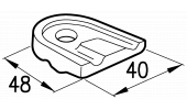 STANDARD TINE HOLDER FOR ROTARY RAKES