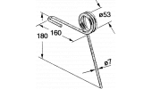 Standard REAR tine for seed drill - various manufacturers