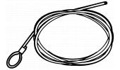 Clutch cable with loop end