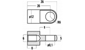 THREADED EYELETS FOR GAS SPRINGS