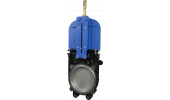 Cast-iron gate valve with stainless steel knife and PN10 flask - RIV120