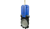 Cast-iron gate valve with stainless steel knife and PN10 flask - RIV120
