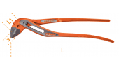 slip point pliers painted orange, boxed joints