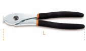 CABLE CUTTERS, HANDLES COVERED IN 2 LAYERS OF NON-SLIP PVC, FOR CUTTING INSULATED COPPER AND ALUMINIUM CABLES