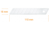 18 mm snap-off spare blades (10 pcs) for cutter 70374-70375