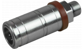 PUSH-PULL QUICK RELEASE COUPLIERS FOR FITTING ON DISTRIBUTOR OR RIGID TUBES. CONNECTABLE WITH STANDARD NIPPLES SUBJECT TO RESIDUAL PRESSURES, DISCONNECTABLE UNDER PRESSURE - FASTER.