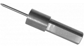 Pin for external wire stripper