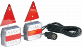 Kit feu arrière LED - 5 fonctions fixation magnétique