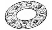 Ring for PTO plate 280x165x3.5 - 24 holes