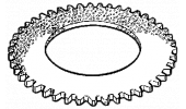 Ring for steering clutch - sintered - oil bath - 305x213x4.3 - 95 teeth