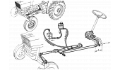 POWER STEERING INSTALLATION ASSEMBLIES FOR TRACTORS JOLLY 50DT, 80.50DT